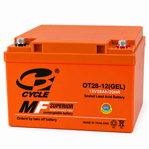 باتری یو پی اس 12 ولت 28 آمپر  سایکل مدل  MO12-28.0 12V 28Ah\n