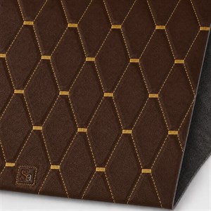 چرم PVC گل‌دوزی سه‌بعدی پازل سارووان- کد E-L-36