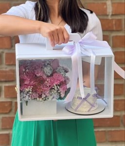 باکس گل و کیک تولد یاسی کد 152