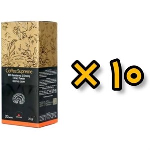 10 بسته کافه سوپریم با قارچ گانودرما ٢٠ عددی اصل