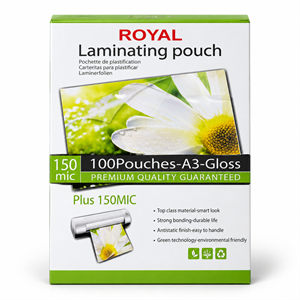 طلق پرس A3 رویال 150 میکرون 100 عددی(roham)