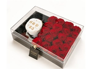 باکس گل و کیک برای مادر خانه دار
