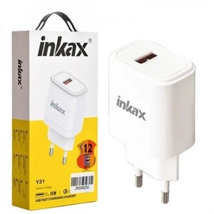 خرید شارژر INKAX Y31 با توان ۱۸ وات و QC3.0