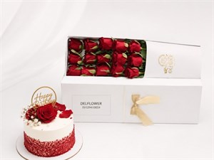 باکس گل و کیک هدیه برای مربی ورزشی مدرسه – گل فروشی آنلاین تهران | باکس گل | دسته گل | گل تولد | گل ترحیم