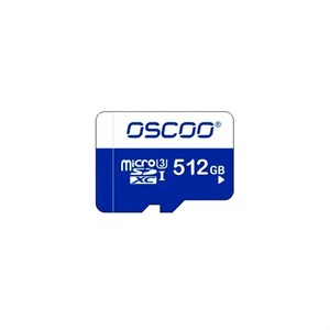 کارت حافظه میکرو اس‌دی اوسکو 512 گیگابایت سرعت 85MB s U3 (آبی)