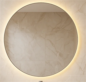 آینه بک لایت گرد مهتابی  60*60