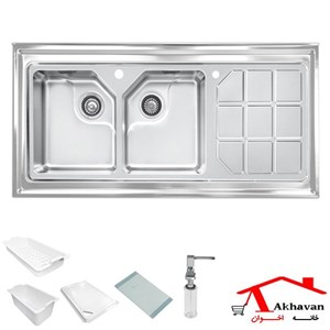 سینک اخوان روکار 120*60 چپ کد 325