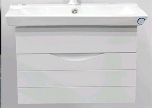 کابین روشویی پی وی سی الوند p60 سفید مات ساده 35*60 دیواری