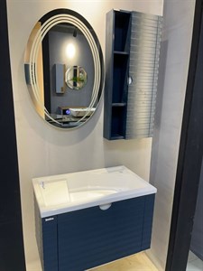 فول ست روشویی کابینتی رابوکا استریپس سورمه ای(کابین-آینه-باکس-سنگ)