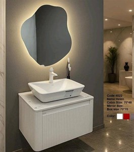 فول ست روشویی کابینتی رابوکا هلن سفید(کابین-آینه-سنگ)