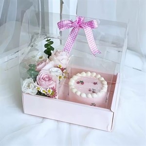 باکس گل و کیک گیلاسی