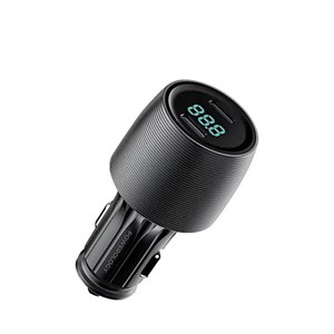 شارژر فندکی Car Charger Double Type-C Port 66W Velox پاورولوژی (مشکی)