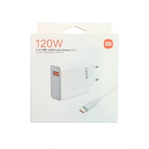 آداپتور شارژ 120 وات اورجینال شیائومی به همراه کابل تایپ سی