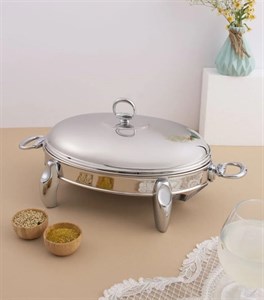 سوفله بیضی پافیلی نقره ای ریور کد WD 300