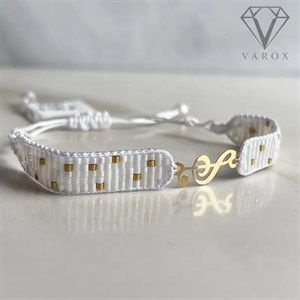 دستبند طلا زنانه میوکی مدل نت موسیقی 