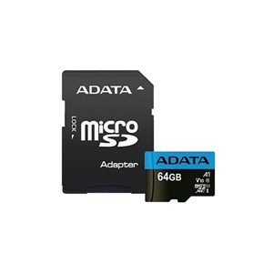 کارت حافظه میکرو اس‌دی ای دیتا 64 گیگابایت سرعت 100MB s U1 A1 V10