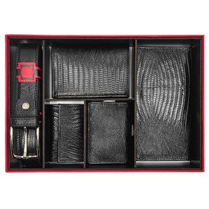 ست هدیه کیف چرم طبیعی مردانه ST113