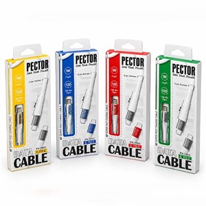 کابل شارژ دوسر تایپ سی PECTOR PX-710C Type-C to Type-C 1M 120W
