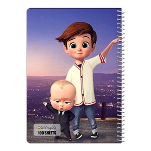 دفتر مشق 100 برگ سیمی کارنیکا طرح بچه رئیس The Boss Baby کد 58163 65J
