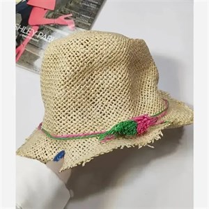 کلاه حصیری وارداتی فریسایز لبه 4 سانت