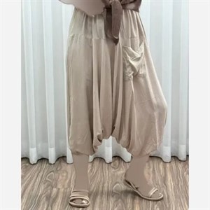 شلوار تبتی نخی قواره آزاد فری سایز جنس نخ ململ