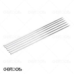 سیخ باریک صنعتی (چنجه) استیل 65×1 5 نگیر(50 عددی)