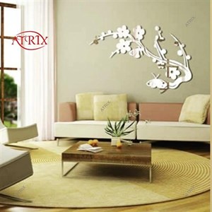 آینه آتریکس مدل شاخه ی گل و پروانه کدMD652