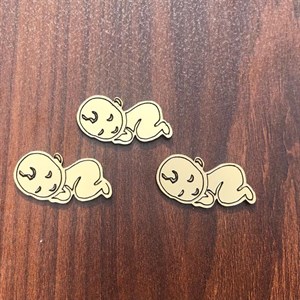 گیفت تولد نوزاد، مولتی استایل، در دو رنگ طلایی و نقره ای، سایز 5 سانت، بسته 30 عددی
