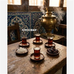 زیر لیوانی (نعلبکی) چوب گردو - خراطی CNC - بسته 6 عددی