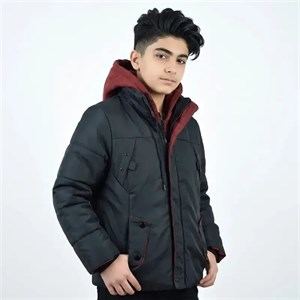 کاپشن برزنتی پسرانه مشکی