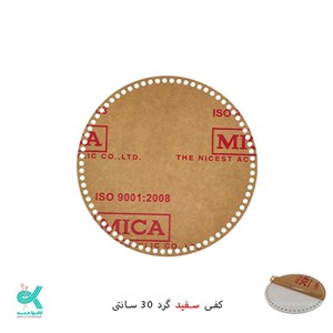 کفی تریکو بافی پلکسی خارجی گرد سایز 30 قابل شستشو (کرایه پست درب منزل)