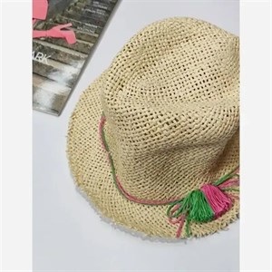 کلاه حصیری وارداتی فریسایز لبه 4 سانت (3)