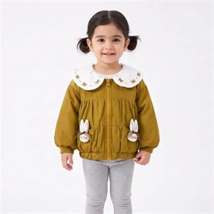سویشرت کاپشن دخترانه خرگوشی نسکافه ای داخل خز