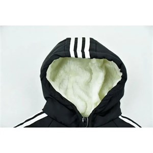 کاپشن پسرانه ADIDAS مشکی شمعی پاییزه و زمستانه