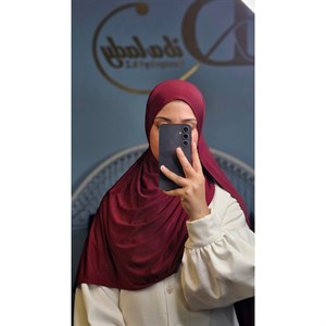 شال کشی ریون درجه یک رنگ شرابی 
