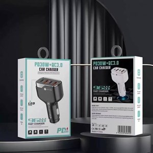 شارژر فندکی 96 وات 4 پورت مدل MIE-300