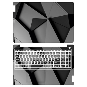 اسکین(برچسب)لپتاپ به همراه استکیر کیبورد-مدل Lenovo IdeaPad 3 15IAU7-هندسی21-سفارشی