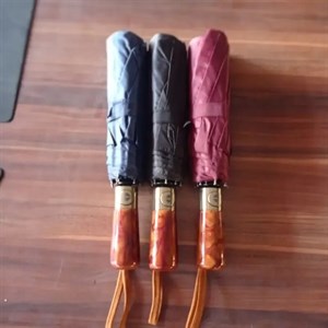 چتر لوکس اتومات برند RST دو رویه 10 فنره ضد باد دسته چوب براق دو نفره