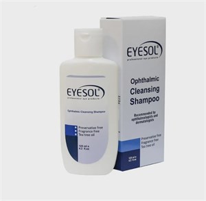 شامپو شستشوی پلک و مژه آیسول حاوی روغن درخت چای Eyesol Ophtalmic Cleaning Shampoo