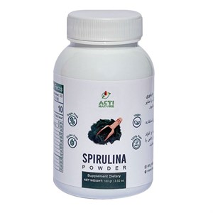 پودر جلبک خوراکی اسپیرولینا اکتی نیچر - 100 گرم
