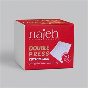 پد پاک کننده آرایش صورت ناژه مدل Double Press بسته 30 عددی