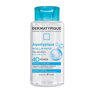 میسلار واتر درماتیپیک مدل Aquatypique مناسب برای پوست خشک و معمولی حجم 250 میلیلیتر