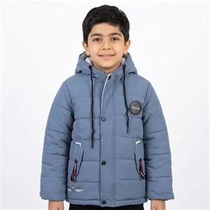 کاپشن پسرانه برزنتی آبی پاییزه و زمستانه