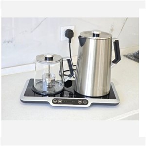 چای ساز بغل هم روگن مدل ru-1525 استیل با کیفیت دارای گارانتی معتبر 18ماهه