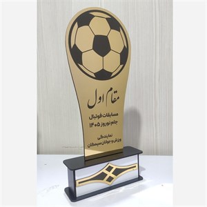 تندیس مقام اول و دوم مسابقات فوتبال