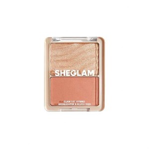 پالت هایلایتر و رژگونه شیگلم مدل Glam Hybrid شماره 101