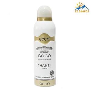 اسپری زنانه اکو مدل Chanel Coco Mademoiselle حجم 200 میلی لیتر Ecco Chanel Coco Mademoiselle For Women 200ml Spray