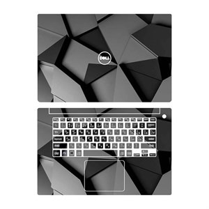 اسکین(برچسب)لپتاپ به همراه استکیر کیبورد-مدل Dell precision 5510-5520-طرح هندسی21-سفارشی