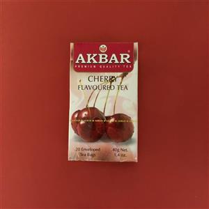 چای سیاه طعم دار آلبالویی اکبر AKBAR