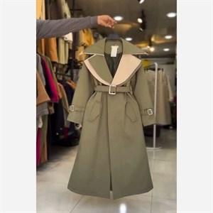 بارانی بلند آستر دار کتان تی سی 